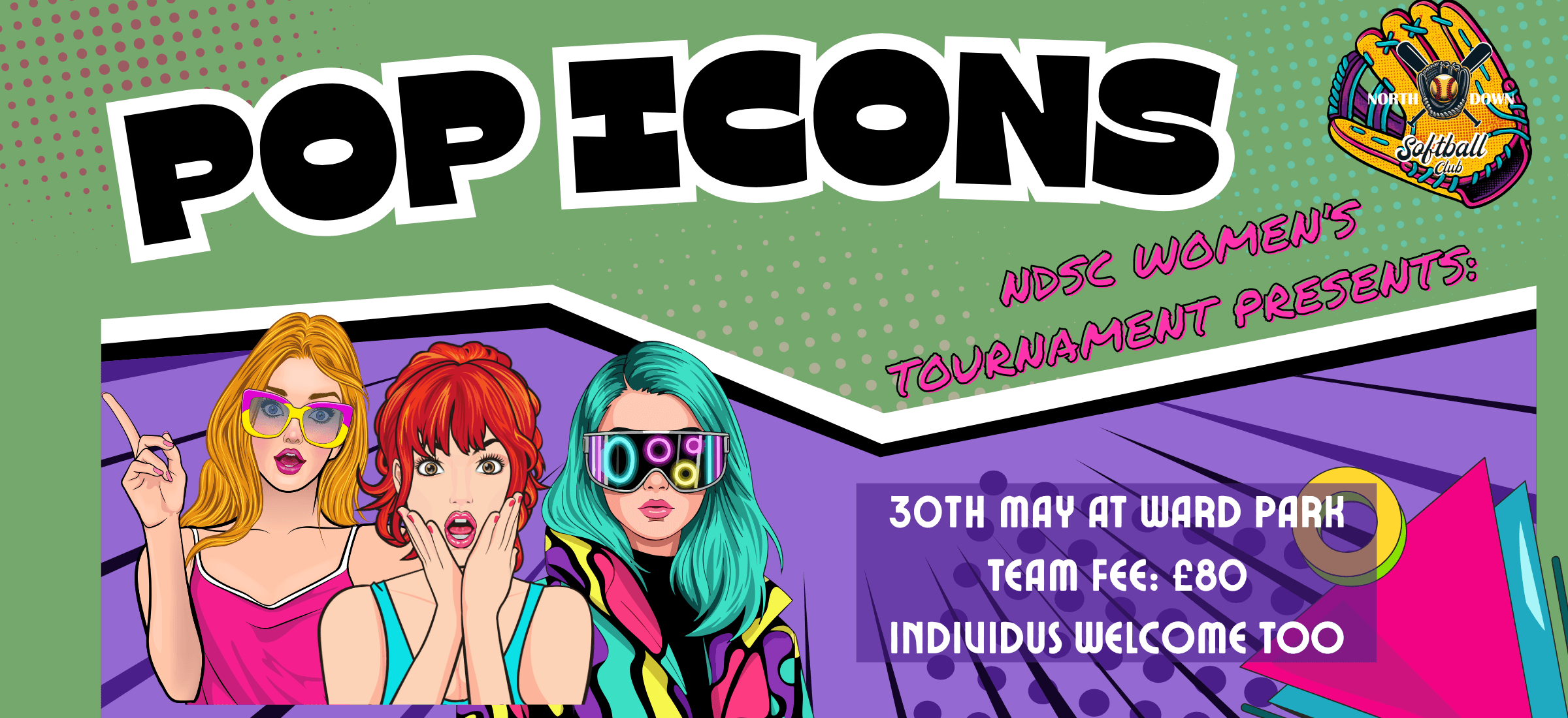 Pop Icons women's tournament banner