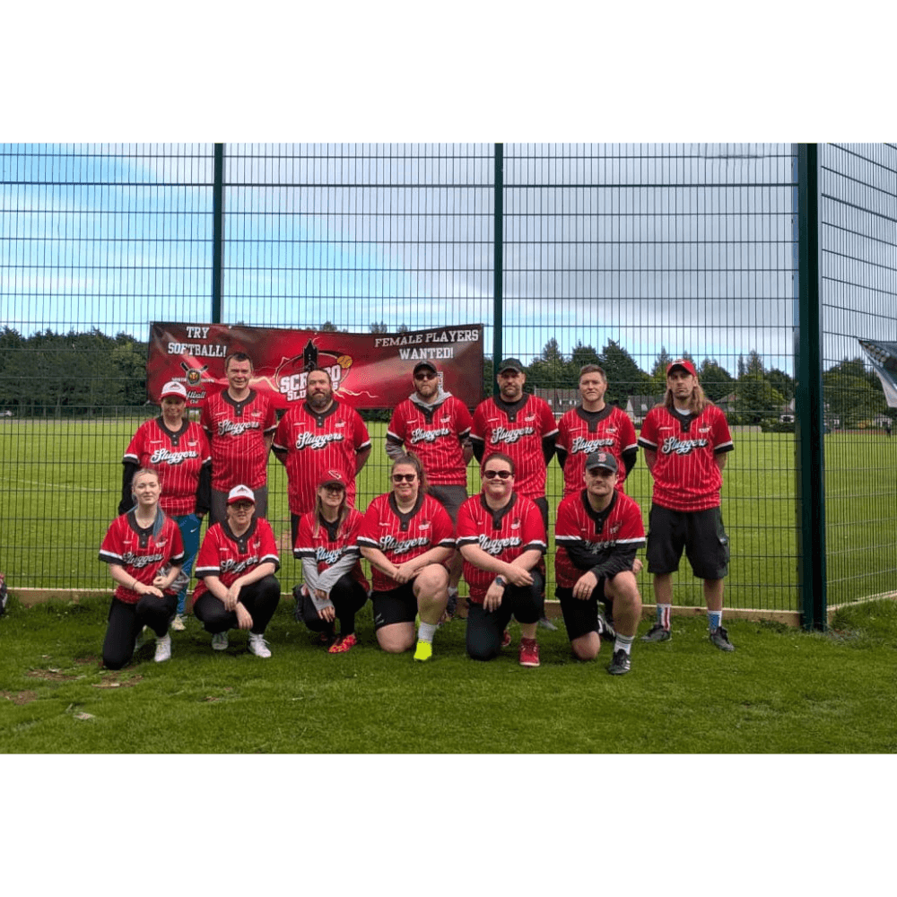 Sluggers team photo for North Down Softball Club